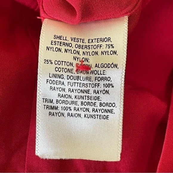 Anthropologie Moulinette Soeurs Jaeda Wide Leg Lace Jumpsuit Red 2 - Picture 15 of 16